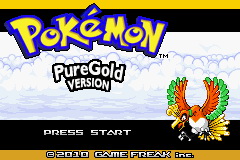 Pokemon Pure Gold GBA ROM Hacks 