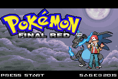 Pokemon Final Red GBA ROM Hacks 