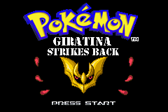 Pokemon Giratina Strikes Back GBA ROM Hacks 
