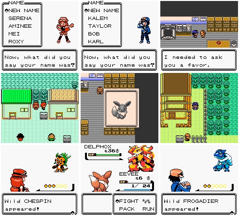 Pokemon XY: Naturia GBC ROM Hacks 