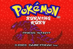 Pokemon Burning Ruby GBA ROM Hacks 
