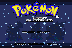 Pokemon Light Platinum GBA ROM Hacks 