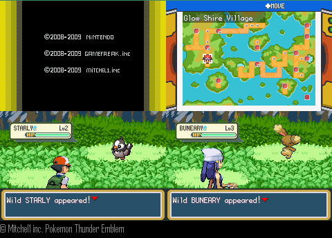 GBA Roms - Name:Pokemon Thunder Yellow Version:Beta V2