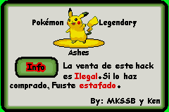 Pokemon Legendary Ashes GBA ROM Hacks 