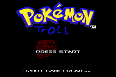 Pokemon Troll GBA ROM Hacks 