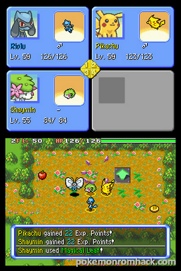 Pokemon Mystery Dungeon Explorers of Light NDS ROM Hacks 