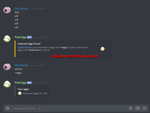 Poke Egg Discord Bot PC Hacks 