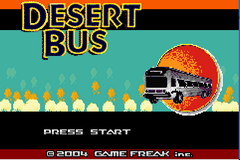 Pokemon Desert Bus GBA ROM Hacks 