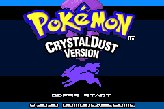 Pokemon Crystal Dust 2020 GBA ROM Hacks 