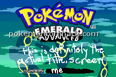 Pokemon Emerald Advanced Download Informations Media Pokemon Gba Rom Hacks