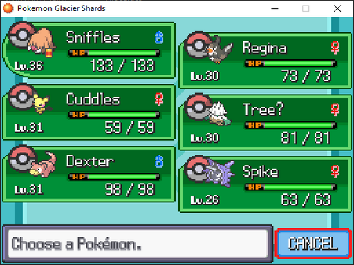 Pokemon Glacier Shards RMXP Hacks 