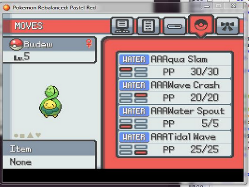 Pokemon Rebalanced: Red RMXP Hacks 